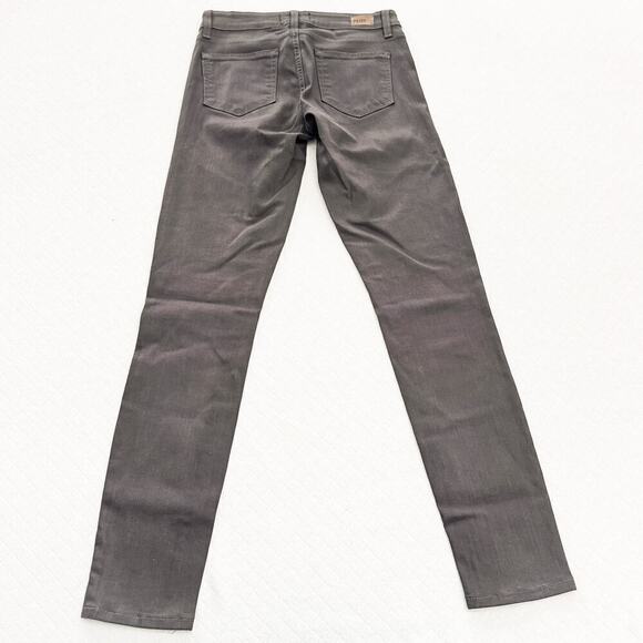 Paige Verdugo Ankle City Fog Silk Coating Denim Jean Gray Size 26 - Picture 3 of 8
